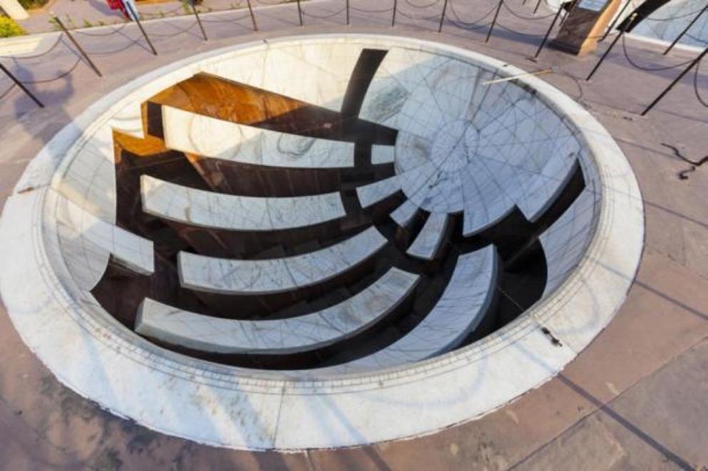 Sundial at Jantar Mantar observatory.