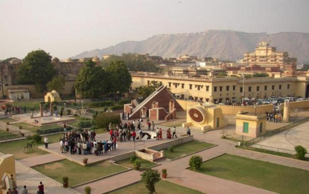 Taken from the observation platform at the top of the Jantar Mantar in Jaipur, India.