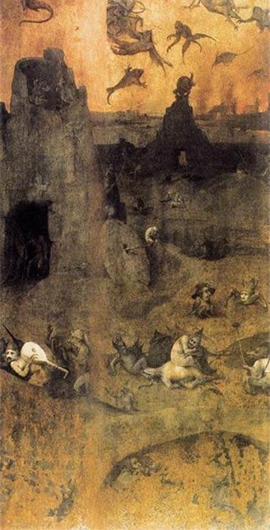 This famous painting by Hieronymus Bosch shows fallen angels that are said to be a reference to the Nephalim / Anakim giants that preceded the Canaanites in the Levant.
