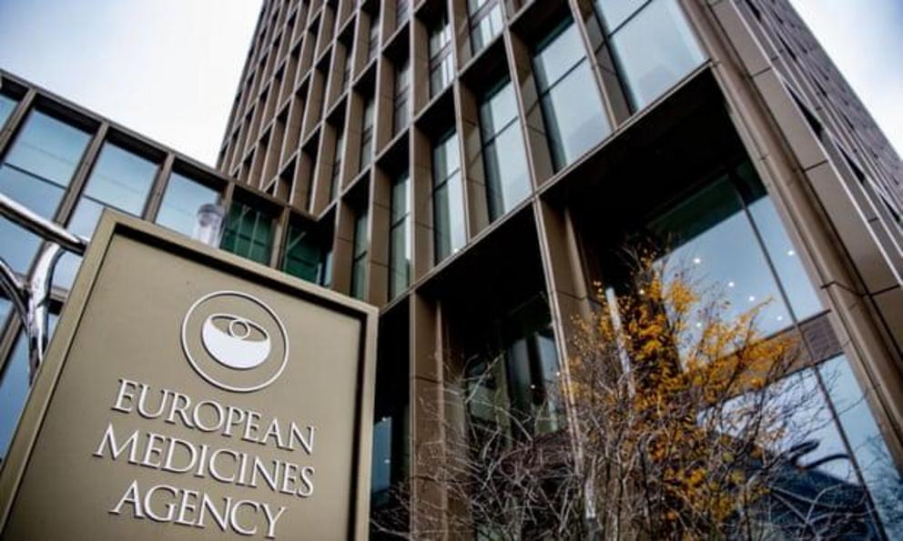 The European Medicines Agency HQ in Amsterdam, where it moved from London in 2019. Photograph: Robin Utrecht/Rex/Shutterstock