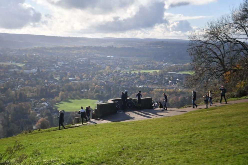 The Box Hill viewpoint in Surrey on Tuesday, November 10 (Image: SurreyLive)