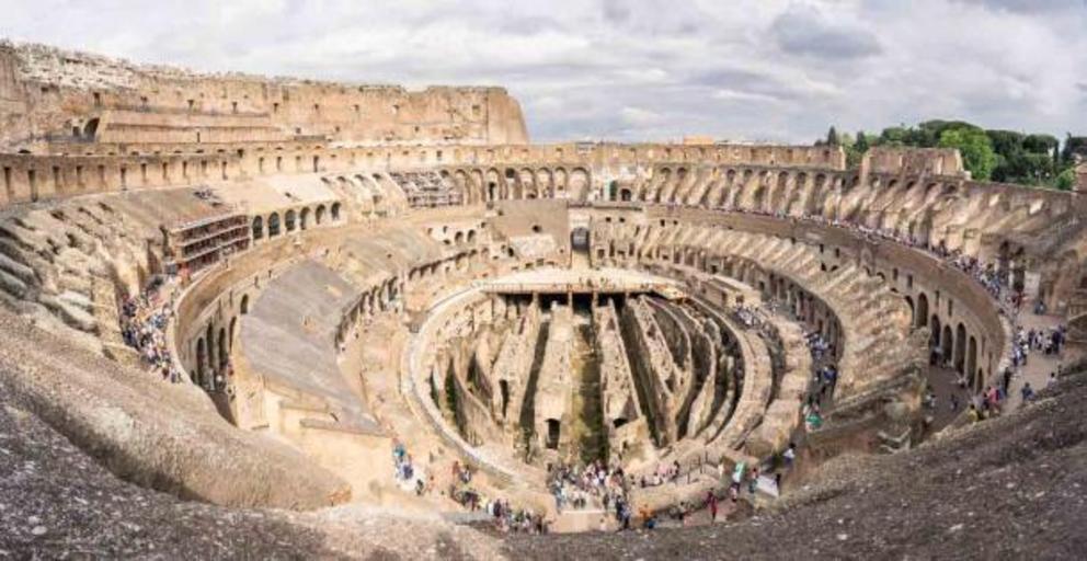 The Colosseum floor and lower chamber area as it looks today. The high-tech Colosseum project will really change everything!