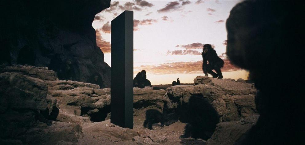 A pivotal moment from Stanley Kubrick's 1968 film 2001: A Space Odyssey. APL Archive / Alamy Stock Photo