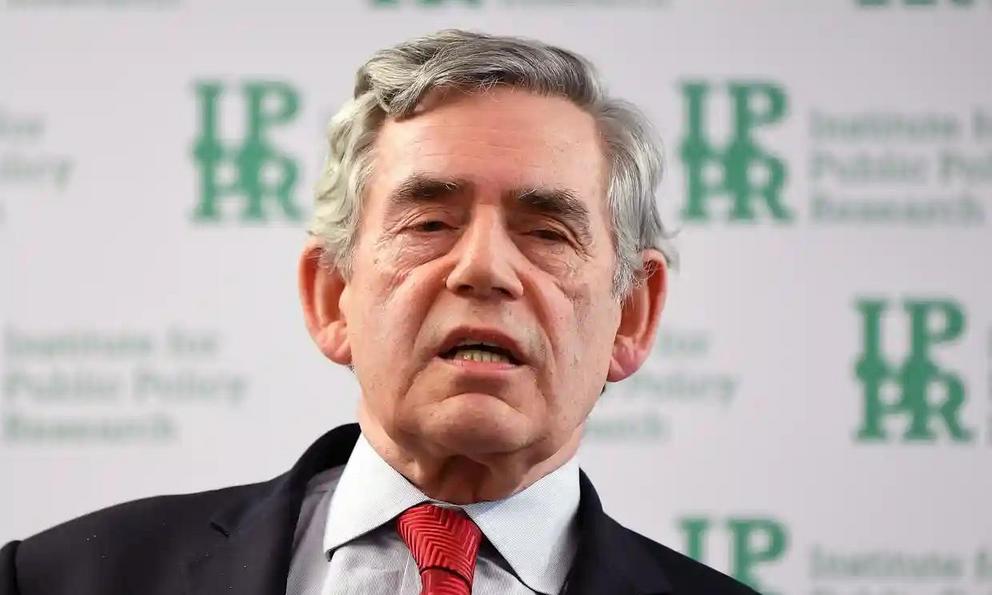 ‘The more you intervene to deal with the medical emergency, the more you put economies at risk,’ says Gordon Brown. Photograph: Victoria Jones/PA 