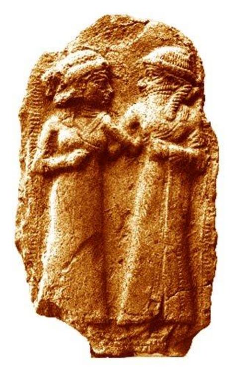 The marriage of Inanna and Dumuzid.