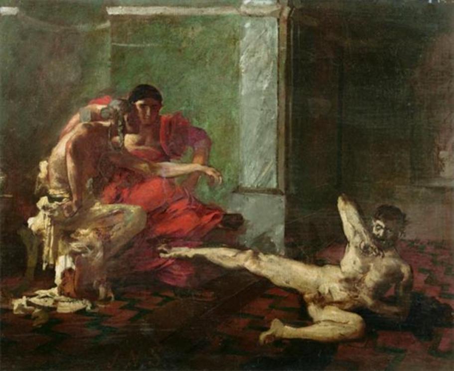 ‘Locusta Testing Poison on a Slave’ (1870-1880) by Joseph-Noël Sylvestre.