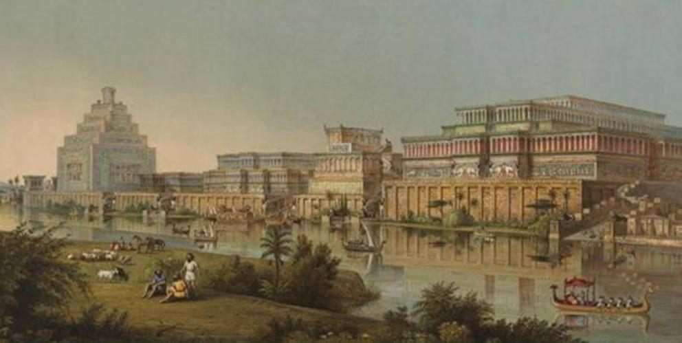 Archaeologist Henry Layard's image of Nineveh.