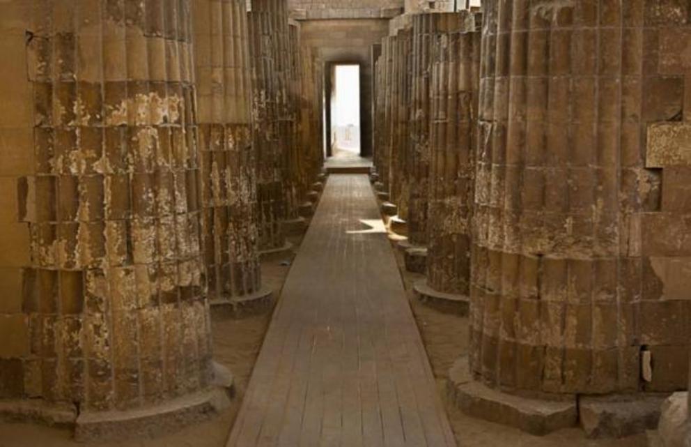 The colonnade at Saqqara.