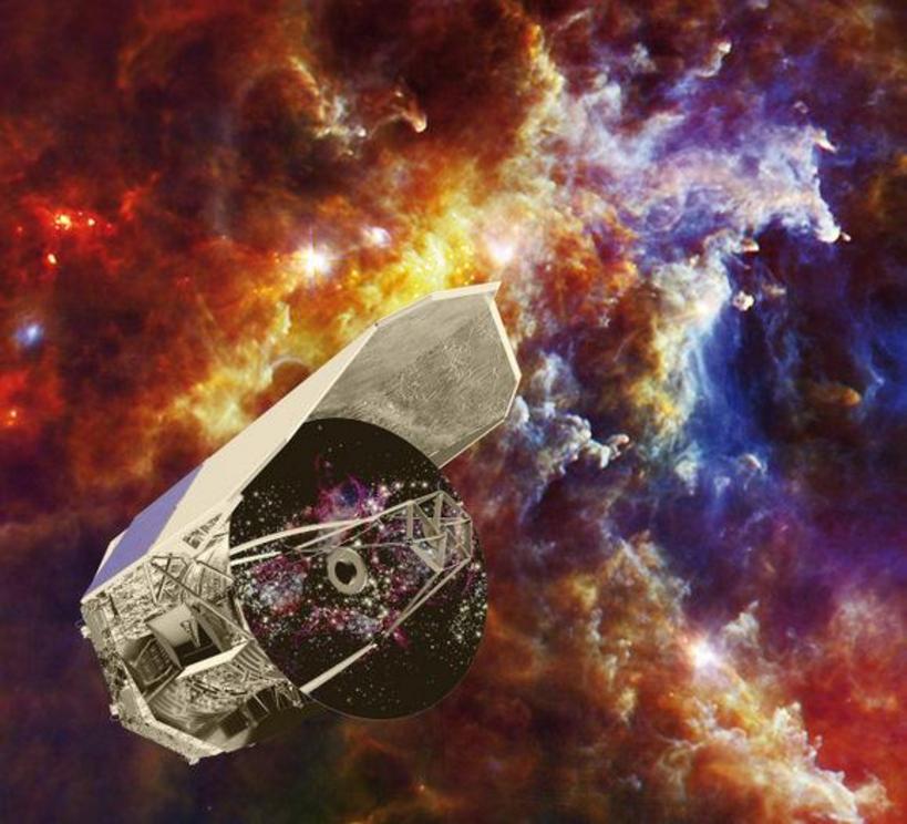 Artist’s Impression of the Herschel Space Telescope.