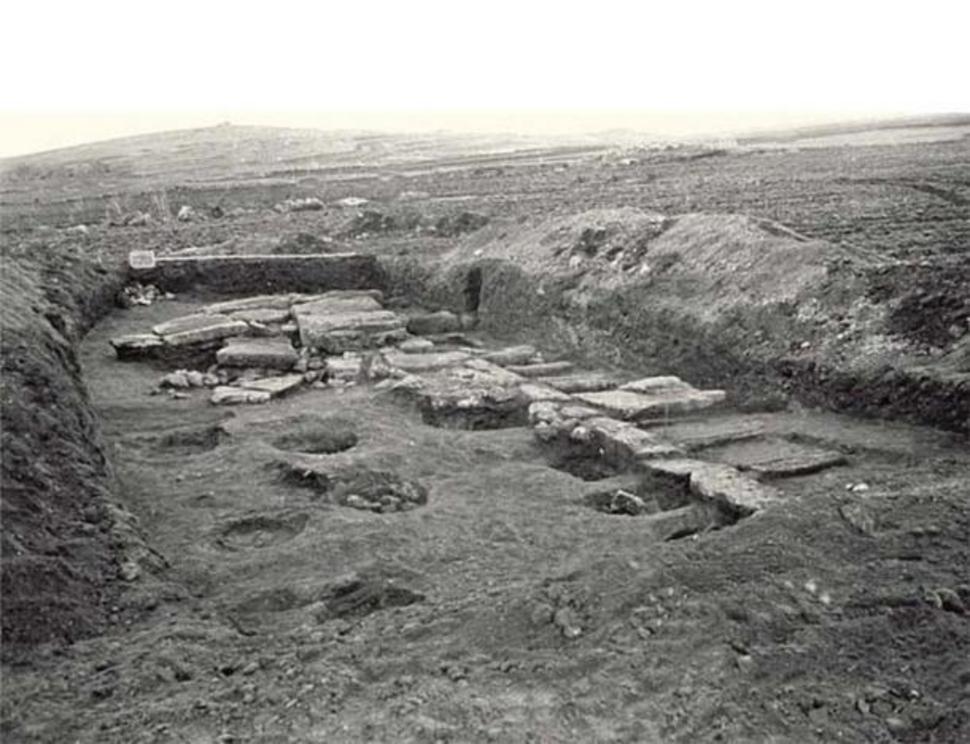 Bedini excavation (1975) of Mont’e Prama, Sardinia, Italy.