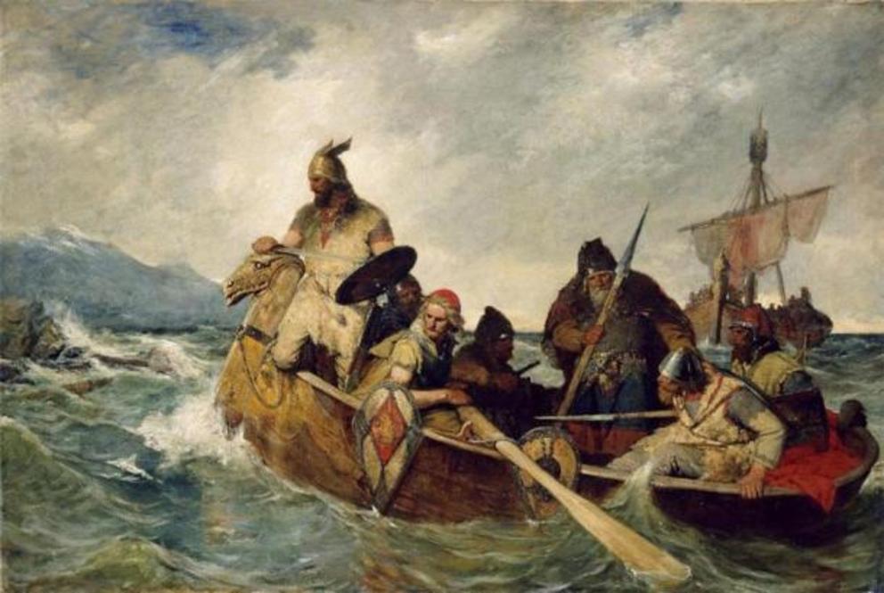 The discovery of Iceland by the Vikings in 872.