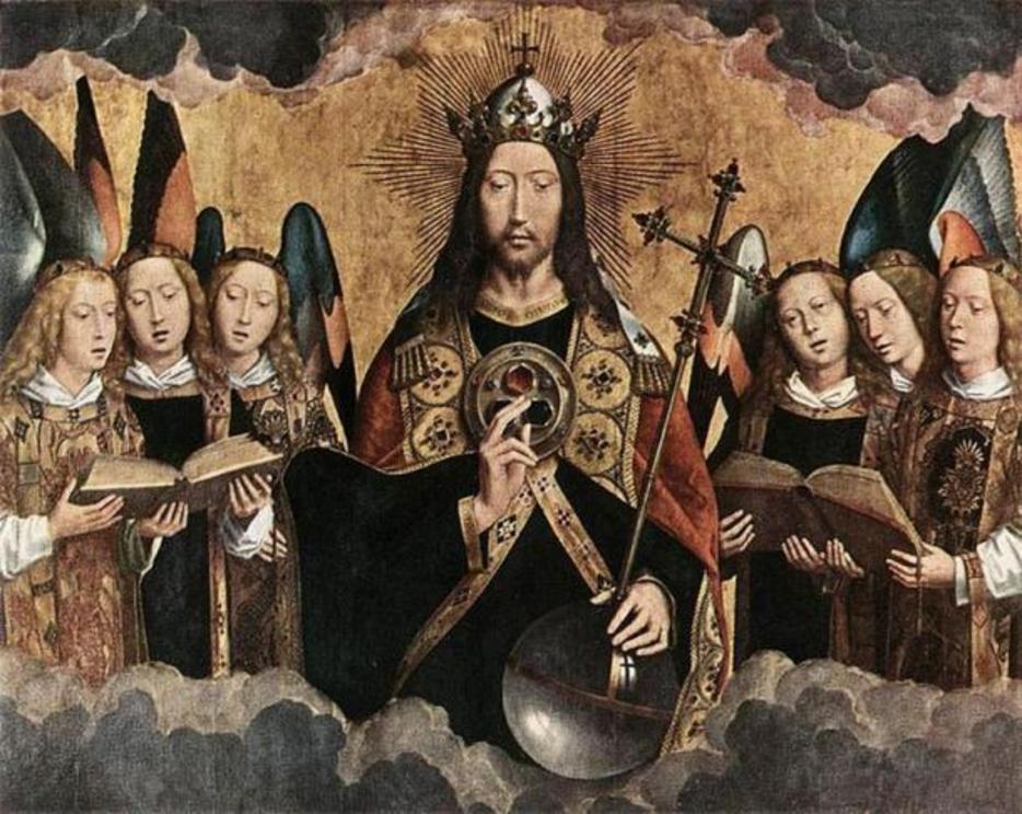 Christ Surrounded by Musician Angels by Hans Memling, 1480s