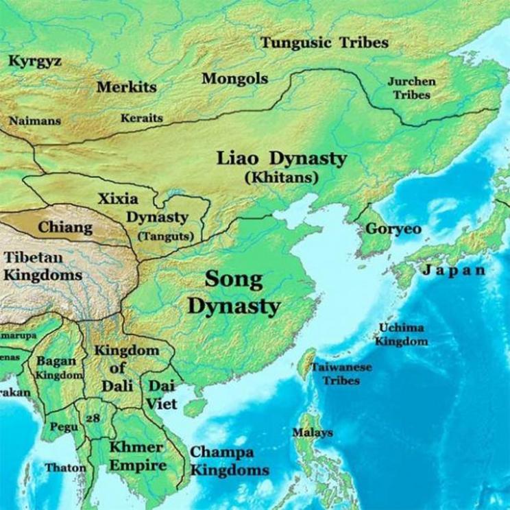 Map of the Liao dynasty which the Jurchen overthrew.