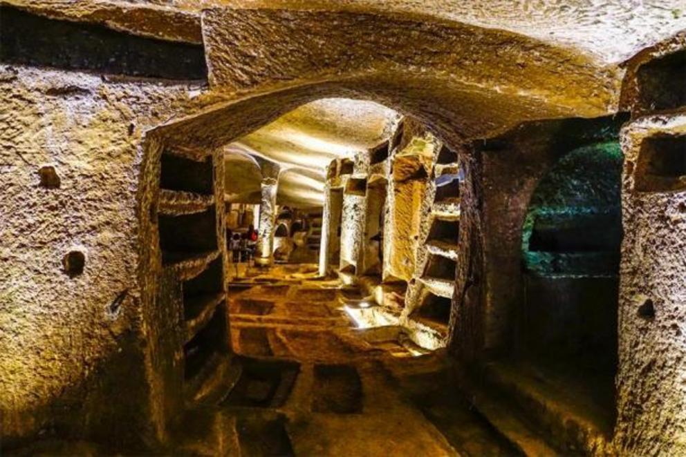 Niches and recesses within the catacombs