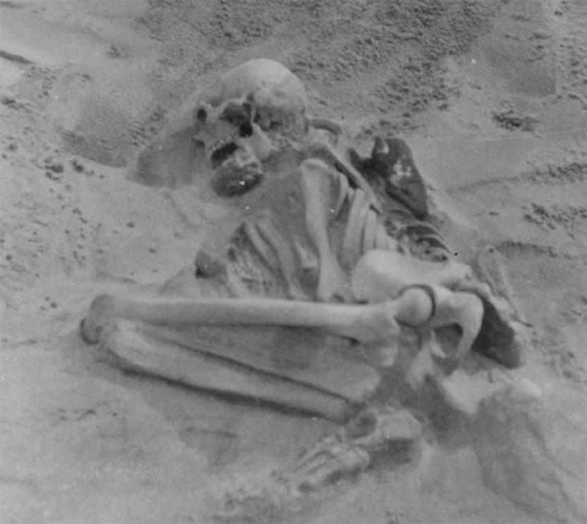 The 5,000-year-old Tiree skeleton was also buried in the fetal position.