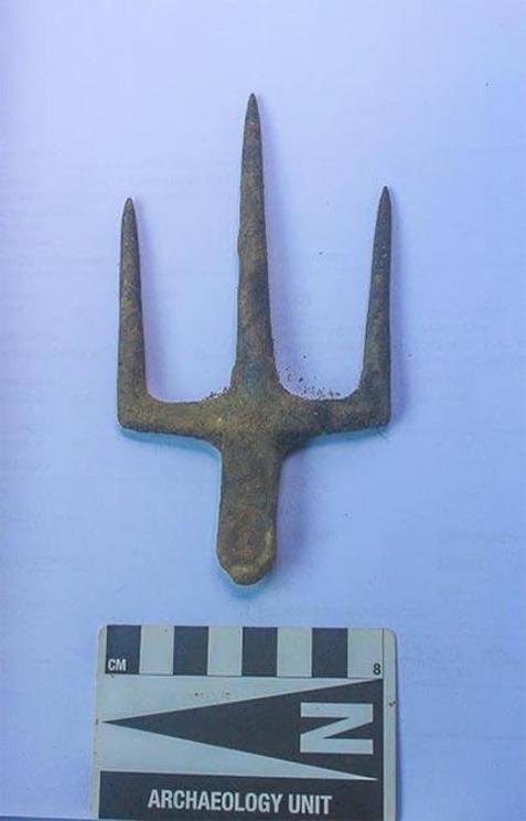 Trident found at Kandal Srah Srang Temple in Siem Reap province.