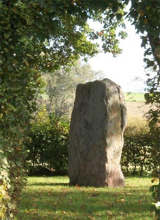 The Wotanstein, a megalith near Maden, Hesse.