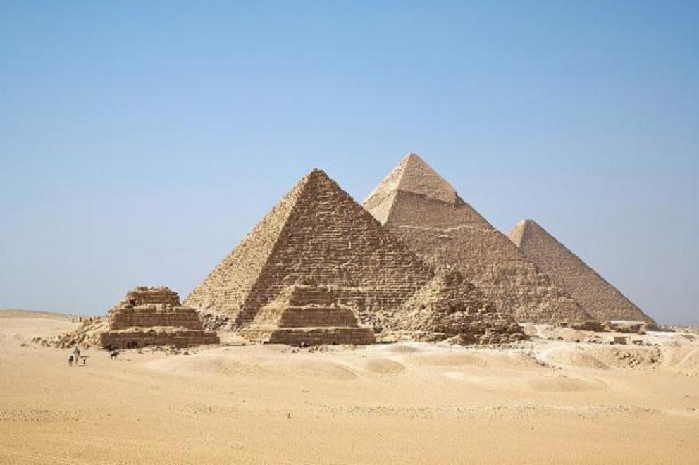 All Giza Pyramids stacked in one shot.