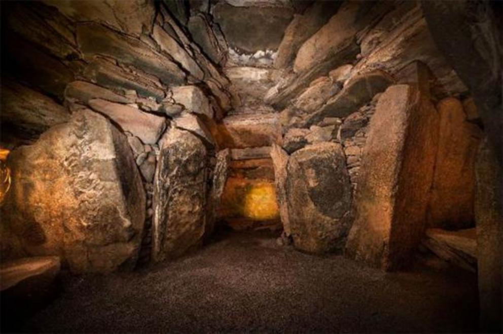 The chamber inside Newgrange.