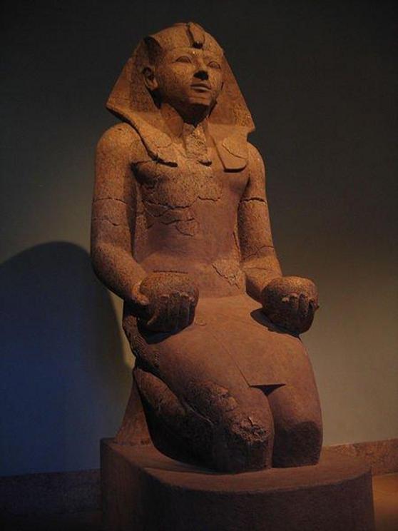 One of Eight Colossal Statues of Hatshepsut Recovered from Deir el-Bahri.