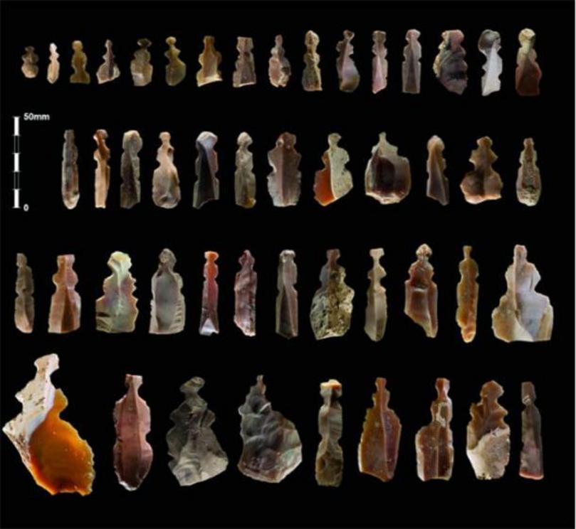 The Neolithic figurines found in Jordan were of differing shapes and sizes.