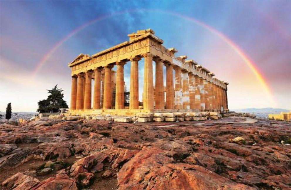 Many claim that the façade of the Parthenon, part of the Acropolis in Athens, was designed using the golden ratio.