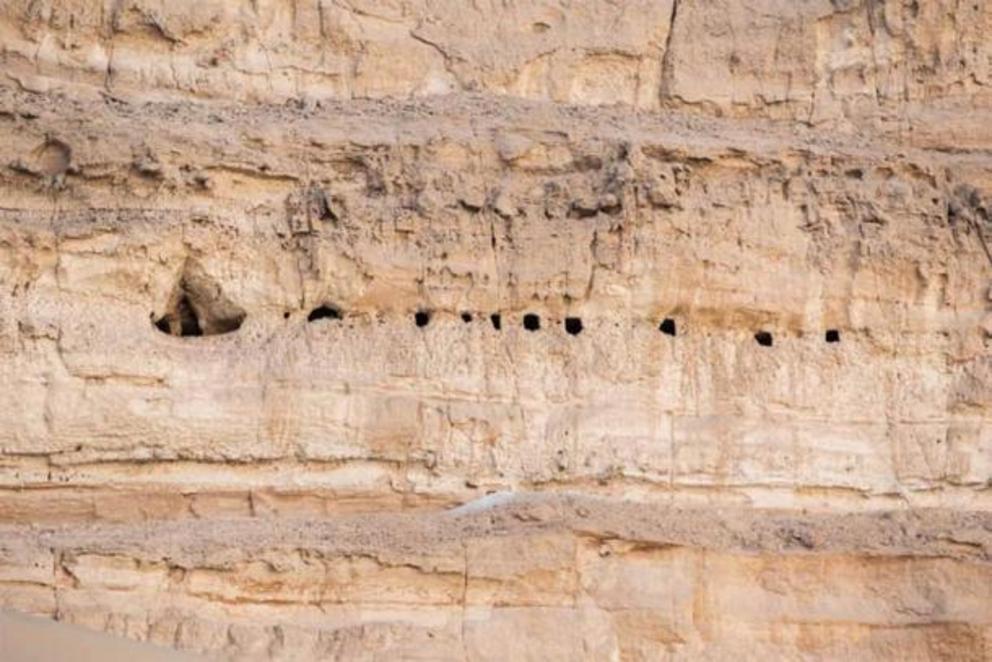 Tombs were often dug high up on cliff faces for protection against theft and sabotage.