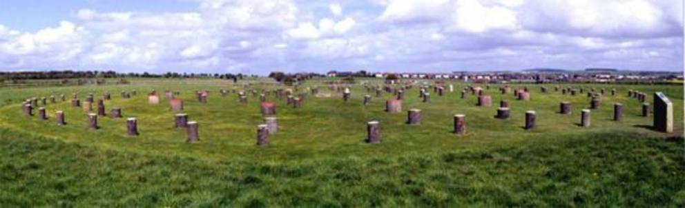 Woodhenge monument, south of Durrington Walls, as it looks today. Did its rings of posts function as a generator of sound?