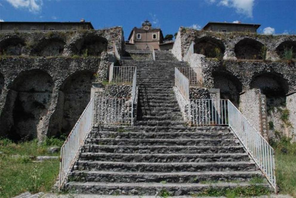 The remains of the Sanctuary of Fortuna Primigenia.