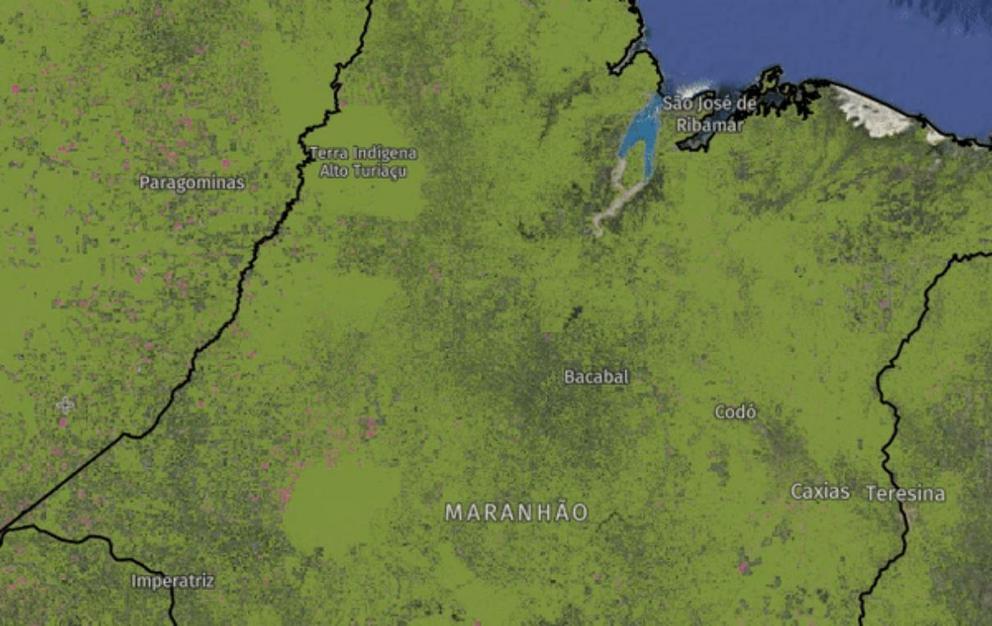 A map of Caru, Brazil