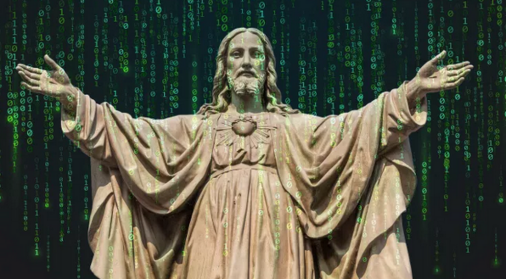 Tech collides with theology, in AI Jesus. (Image: © Shutterstock)