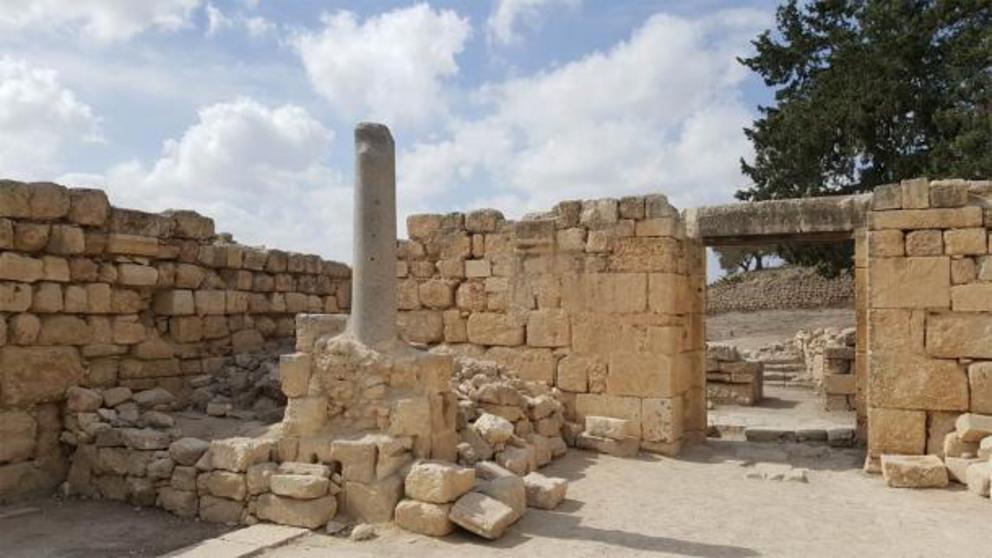 The ancient Byzantine church entrance