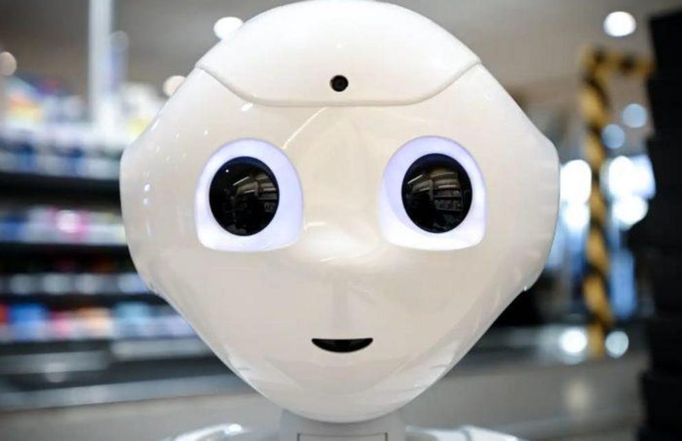 The humanoid robot, ‘Pepper’, that is to be introduced to care homes.