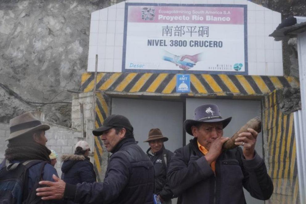 The Río Blanco mining project is located in the Molleturo and Chauca parishes in Cuenca, Ecuador.