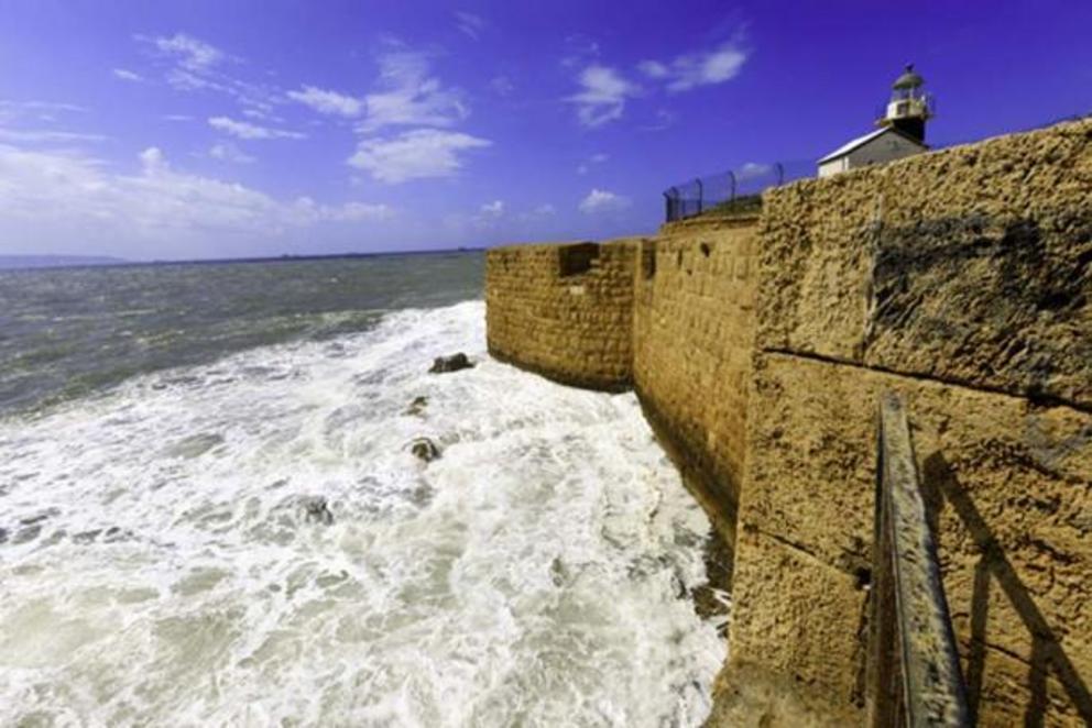 Old City of Acre, Lighthouse where Templar fortress used to stand.