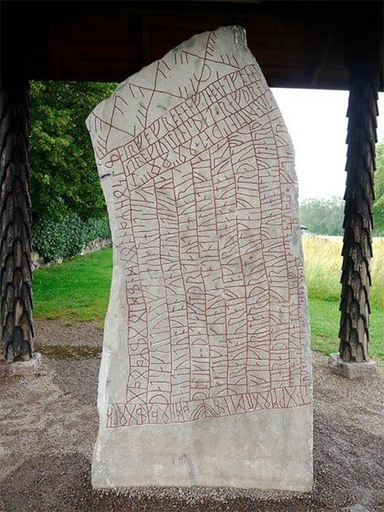 The Rök Runestone is known for featuring the longest stone runic inscription. It is located in Östergötland in Sweden.