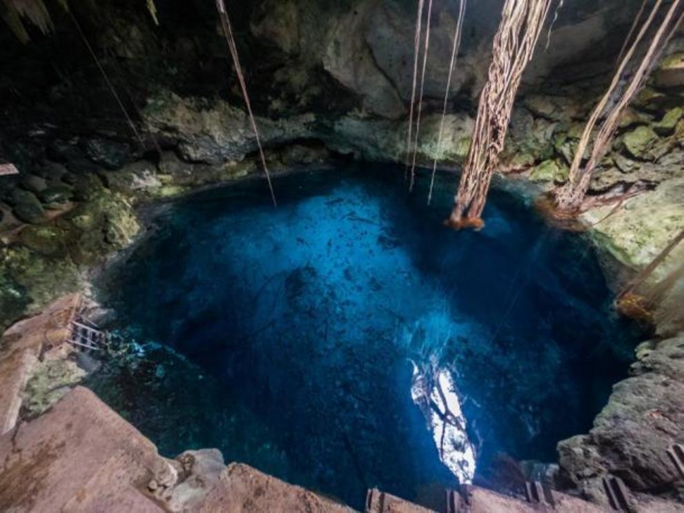 The Maya people in the Yucatan relied on the water of the cenotes.