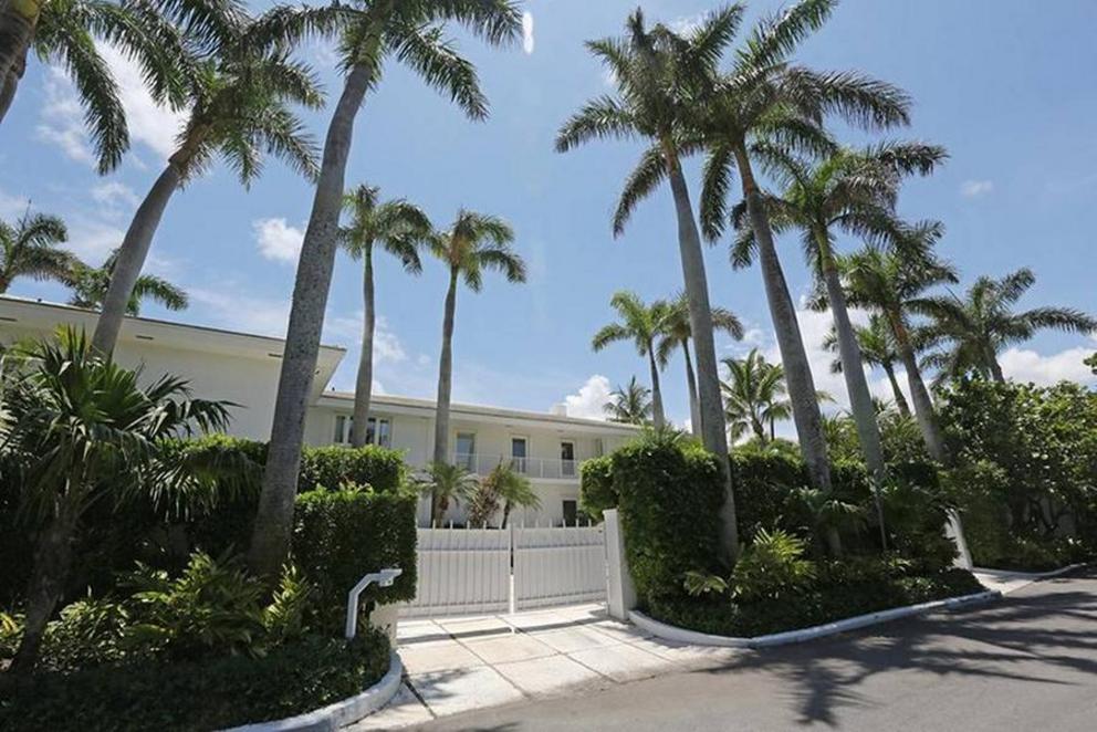 Epstein’s home in Palm Beach, Florida.