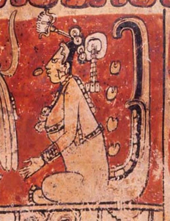 The Maya Ixchel deity: Fertility goddess, goddess of creation, goddess of midwifery and medicine, and linked to the Aztec sweat bath goddess Toci Yoalticitl