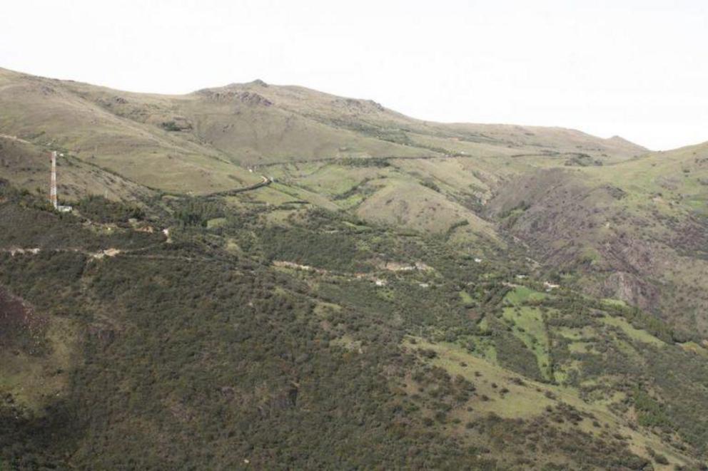 The area around the Río Blanco mining project in Cuenca.