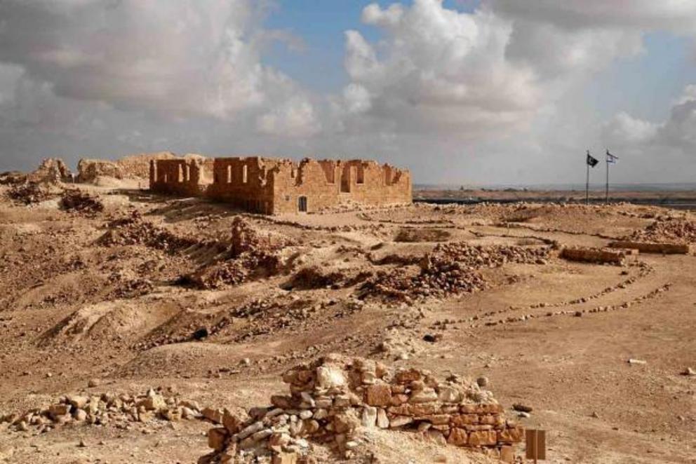 The inscribed Byzantine Greek stone dedicated to the Virgin Mary, Mother of God, was found in the precinct of Nitzana National Park in southern Israel.