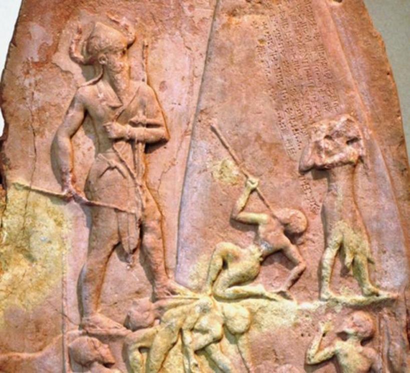 Stele of the Akkadian king Naram-Sin, ruler of the Akkadian Empire.
