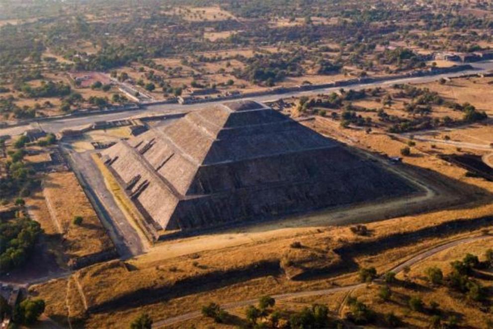 Pyramid of the Sun at Teotihuacan.