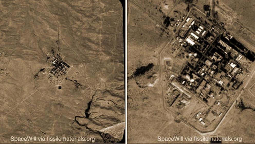 The satellite image, released by the website of International Panel on Fissile Material on February 18, 2021, shows an aerial view of Israel’s Dimona nuclear facility.