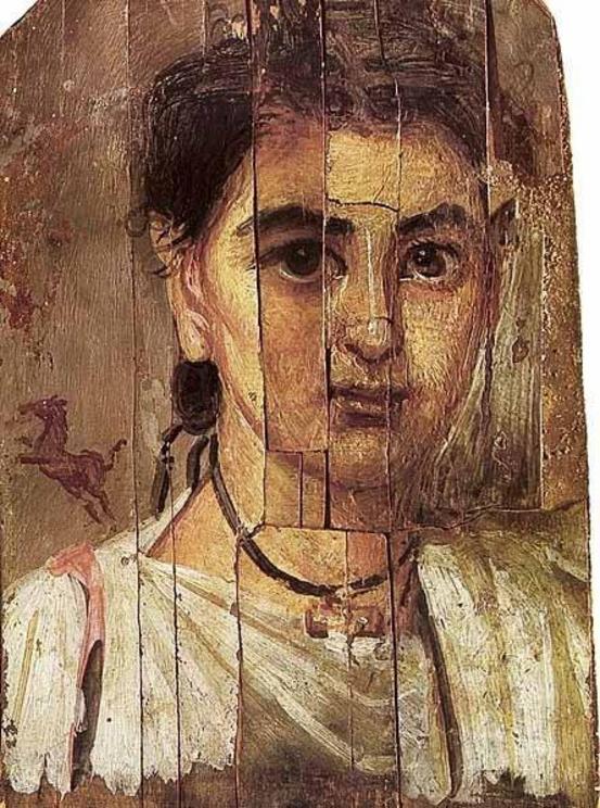 Fayum portrait of a boy during the Roman occupation of Egypt