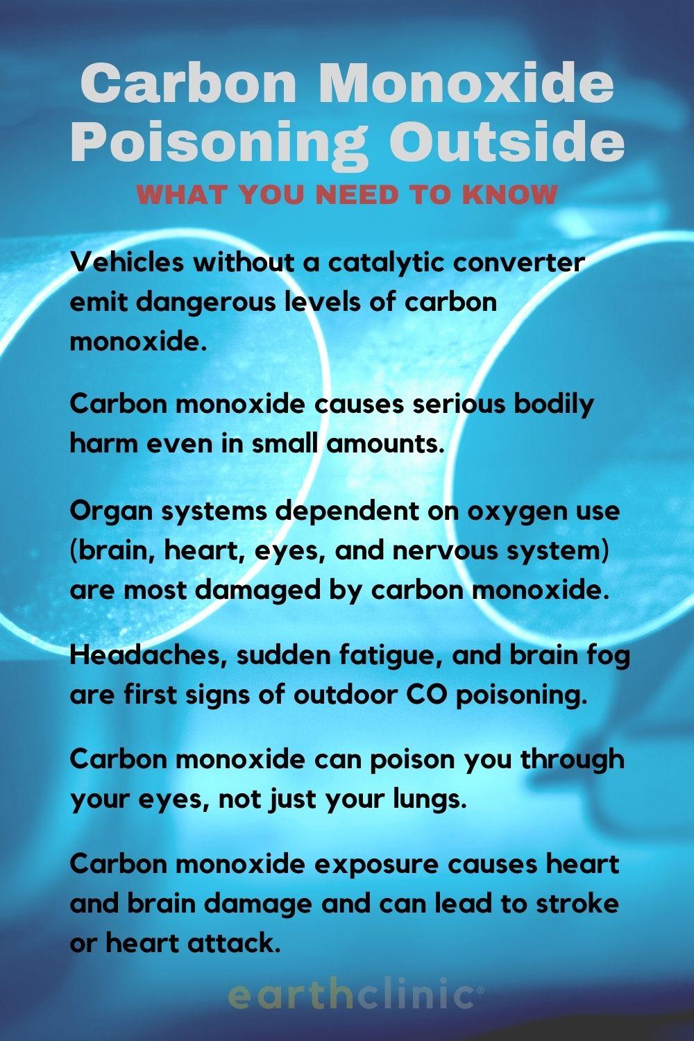 carbon monoxide poisoning symptoms in car