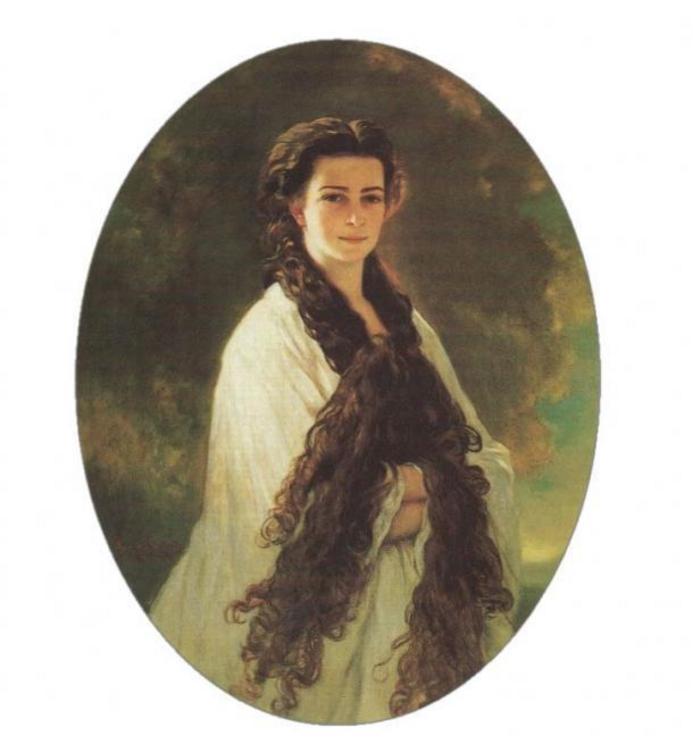 There are many beliefs surrounding very long hair. Portrait of Empress Elisabeth of Austria (1837 – 1898) with her long hair, which was perfumed and treated with egg and cognac. “Hairdressing takes almost two hours, she said, and while my hair is busy, my