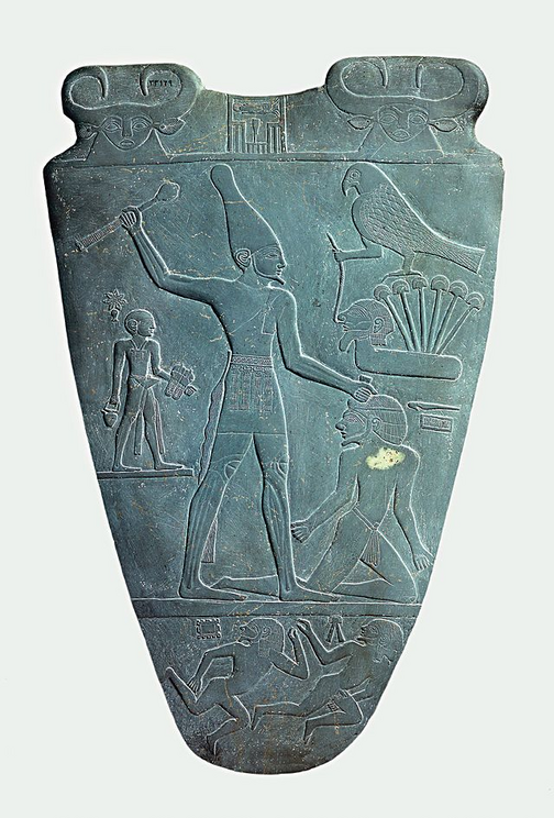 Figure 10: The Narmer Palette c.3100 BCE, Egyptian Museum, Cairo.