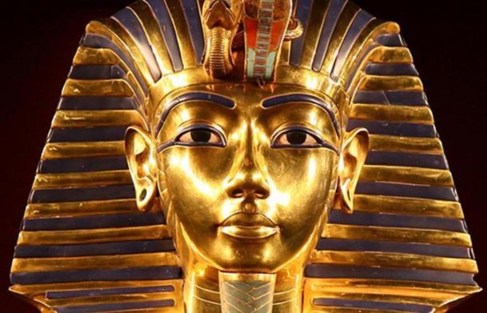 The iconic Golden Mask of Pharaoh Tutankhamun.