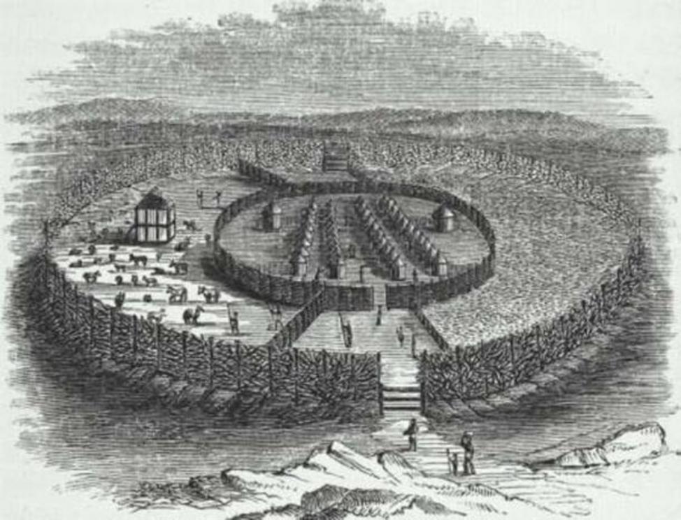 Before the earthwork and stone walls of Benin the ancient city was still walled off using wood and brush.